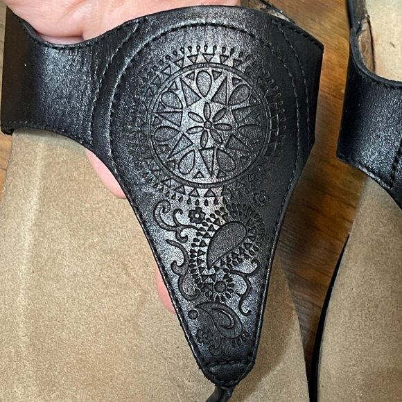 Dansko Women Priya Boho Slip On Thing Flip Flop Heel Sandal Leather Comfort 10 - Picture 3 of 11